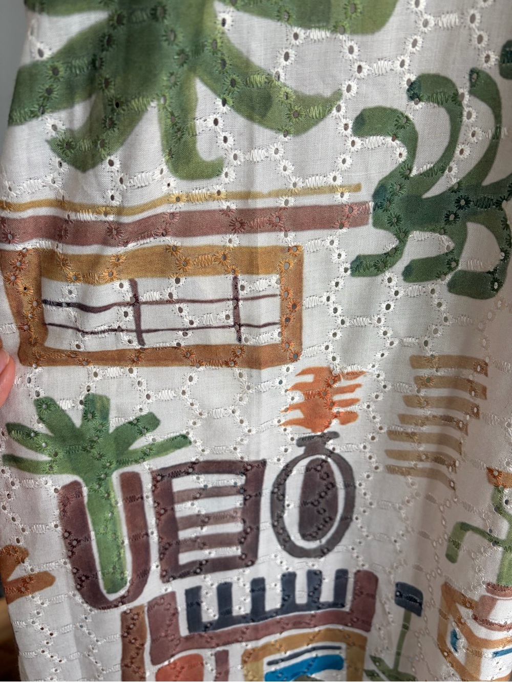 Printed Short-Sleeve Midi Dress - Picture 5 of 6